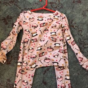Carter’s 2 piece pajama set coffee and s’more